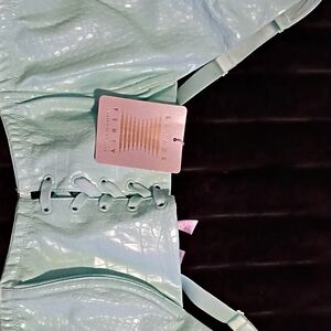 Savage X Fenty Light Green Textured Lingerie